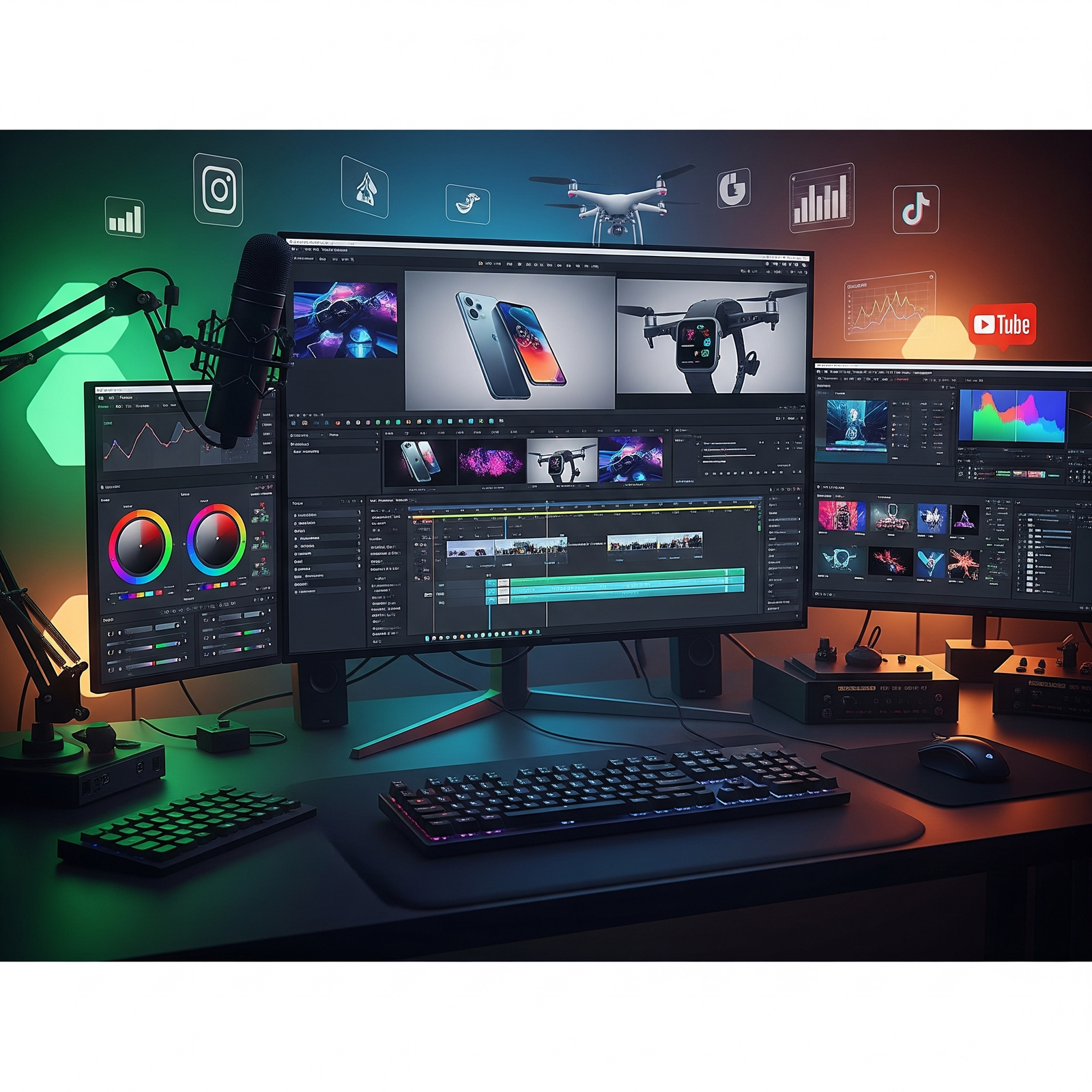 Motion graphics and product video creation